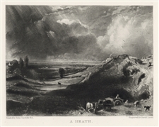Sir John Constable / David Lucas mezzotint "A Heath"