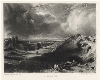 Sir John Constable / David Lucas mezzotint "A Heath"