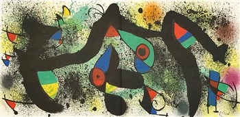 Joan Miro "Ceramiques I" original lithograph, 1974