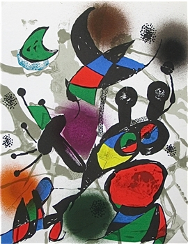 Joan Miro "Lithograph II" 1977