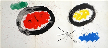 Joan Miro original lithograph (Peintures Murales), 1961