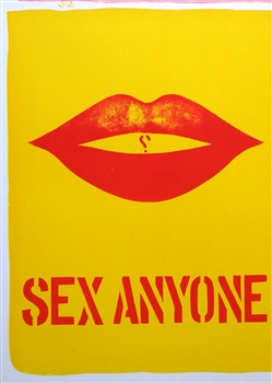 Robert Indiana original lithograph "Sex Anyone?"