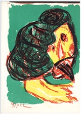 Karel Appel original lithograph