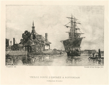 Johan Barthold Jongkind "Vieille Porte d'entree a Rotterdam"