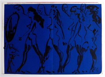 Claes Oldenburg original lithograph "Parade of Women"
