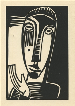 Karl Schmidt-Rottluff "Die Kleine Prophetin" original woodcut