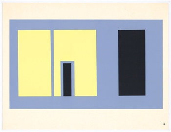 Josef Albers silkscreen | Interaction of Color, 1963