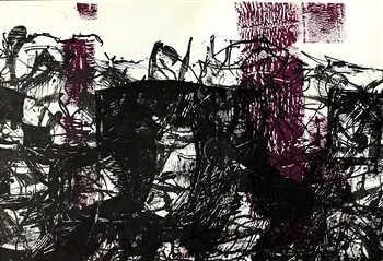 Jean-Paul Riopelle original lithograph, 1968