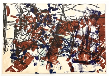 Jean-Paul Riopelle original lithograph, 1968