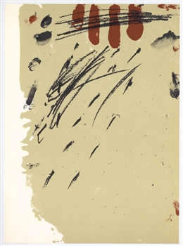 Antoni Tapies original lithograph, 1968