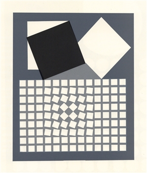 Victor Vasarely serigraph "Eridan II", 1959