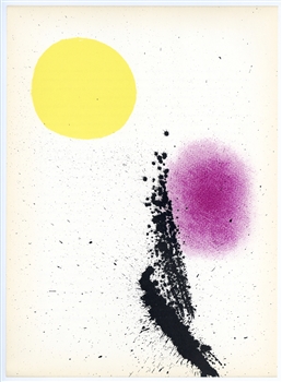 Joan Miro lithograph, 1961