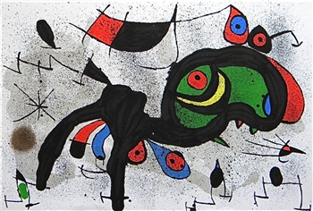 Joan Miro original lithograph Le belier fleuri | The Blooming Ram