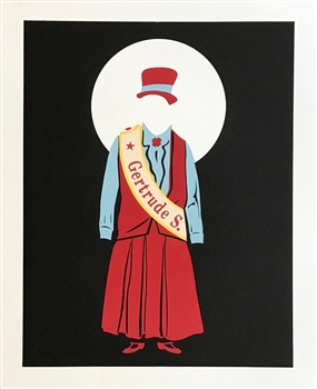 Robert Indiana original lithograph "Gertrude Stein"