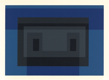 Josef Albers silkscreen Variant on a Theme