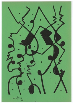 Gillo Dorfles original lithograph | Movimento Arte Concreta