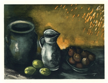 Maurice de Vlaminck "Still Life with Jugs" lithograph