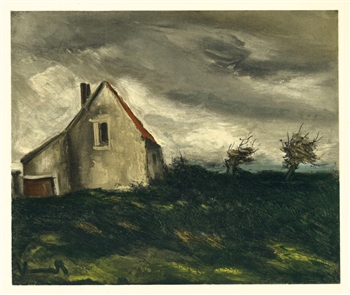 Maurice de Vlaminck "The House on the Plain" lithograph