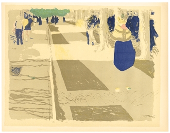 Edouard Vuillard lithograph L'Avenue