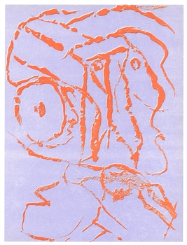 Pierre Alechinsky original lithograph, 1960