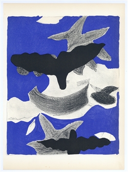 Georges Braque lithograph | Oiseaux