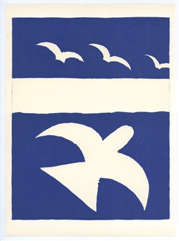 Georges Braque lithograph | Oiseaux