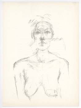 Alberto Giacometti original lithograph, 1960, derriere