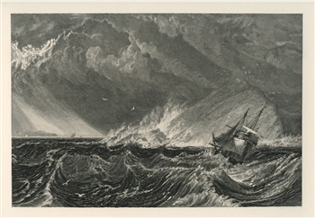J. M. W. Turner "The Mewstone" engraving