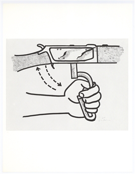Roy Lichtenstein "Hand Loading Gun I"