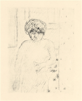Pierre Bonnard "Buste" original lithograph, edition of 20 on japon