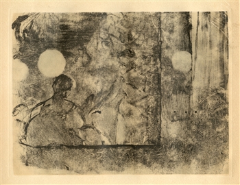 Edgar Degas monotype "Cafe-Concert"