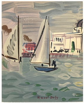 Raoul Dufy lithograph "Venice"