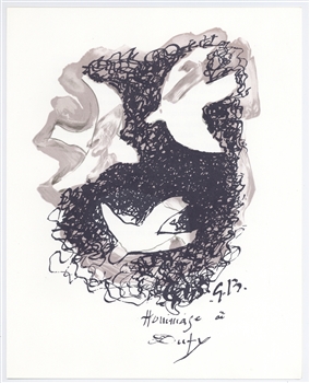 Georges Braque lithograph | Homage to Dufy