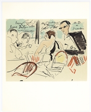 Dunoyer de Segonzac lithograph "Eden Roc"