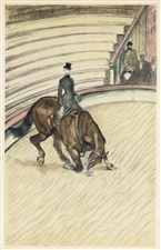 Toulouse-Lautrec "Ecuyere de haute ecole" lithograph | Circus