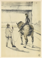 Toulouse-Lautrec "Travail de repetition" lithograph | Circus