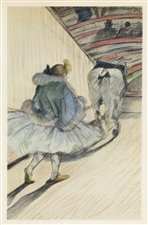 Toulouse-Lautrec "Entree en piste" lithograph | Circus