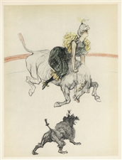 Toulouse-Lautrec "Clownesse" lithograph | Circus