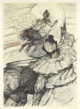 Toulouse-Lautrec "Travail de panneau" lithograph | Circus