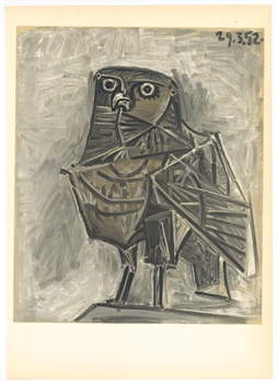 Pablo Picasso lithograph hibou Owl