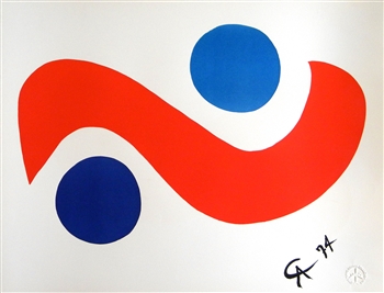 Alexander Calder original lithograph "Skybird"