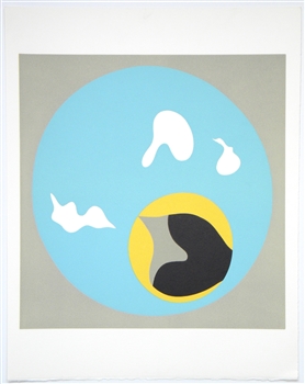 Jean Arp original original woodcut "Soleil Recercle" | Dada ar