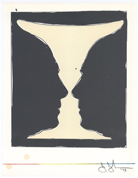 Jasper Johns original lithograph "Cup 2 Picasso"