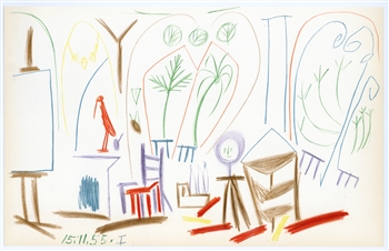 Pablo Picasso lithograph Carnet Californie