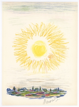 Pierre Bonnard "Sunset" original lithograph