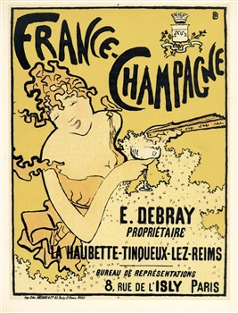 Pierre Bonnard lithograph "France - Champagne"