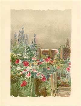 Childe Hassam chromolithograph "Home of the Humming-bird"