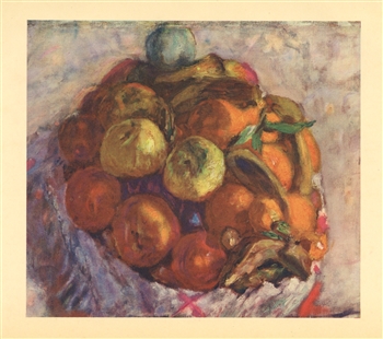Pierre Bonnard "Corbeille de fruits" 1927