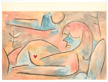 Paul Klee lithograph "L'Hiver" Winter