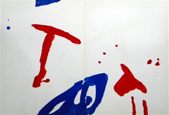 Pierre Tal-Coat original lithograph, 1962